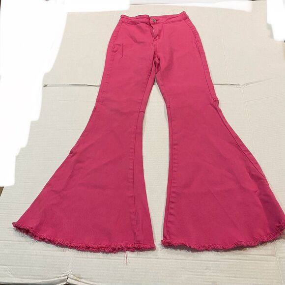 Anna-Kaci Bell Bottoms Women's Small Classic Flared High Waisted Jeans Trendy - Picture 1 of 4
